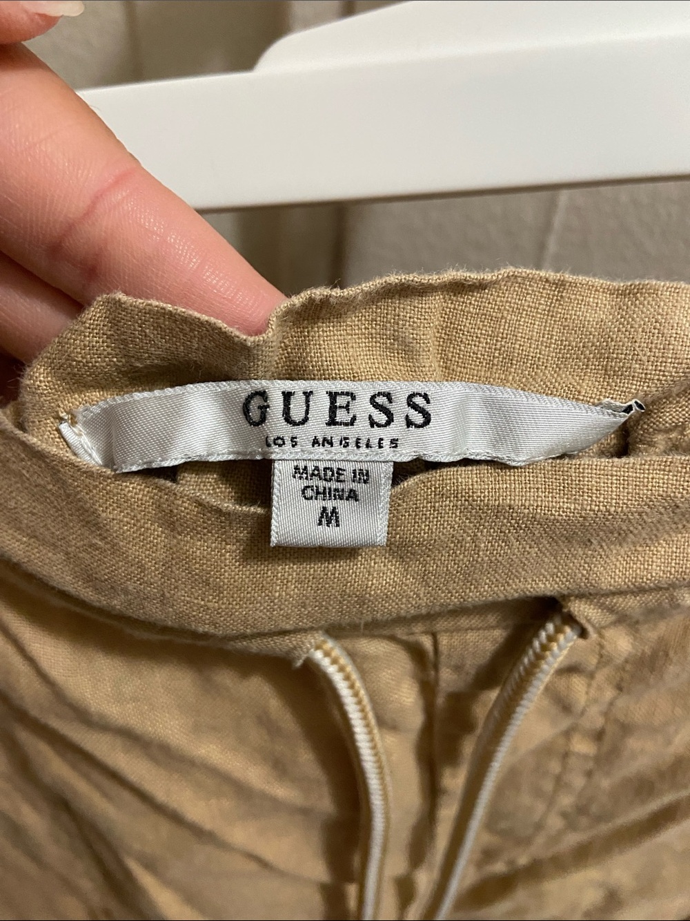 Guess Tan Drawstring Track Joggers - Picture 3 of 3